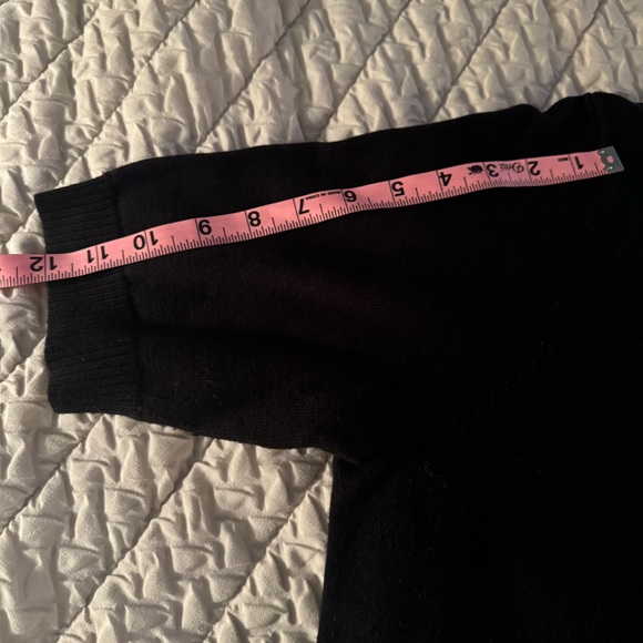 NY Collection Black Embellished Collar 1/2 Sleeve Open Cardigan Ladies XL. NWOT - Picture 10 of 12